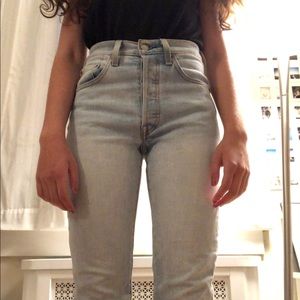 Levi’s 501 high rise skinny jeans - light wash